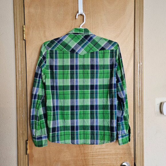 Ditch Plains Plaid Shirt L  Snap Button - Picture 10 of 10